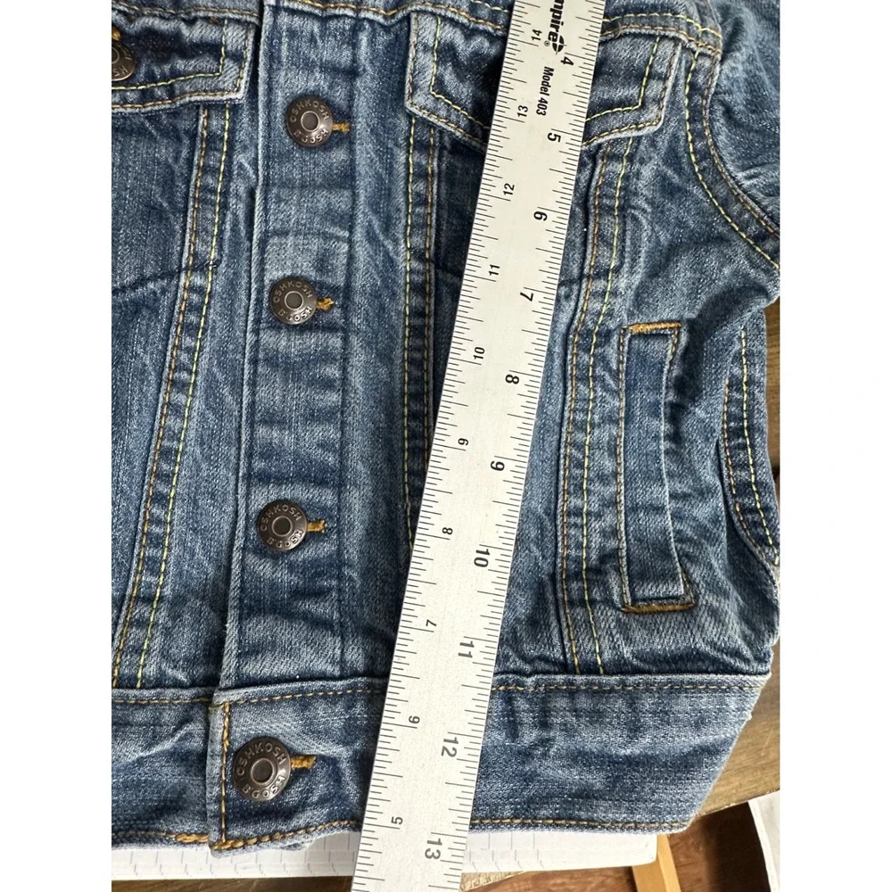 OshKosh B'gosh Toddler Denim Jacket Blue‎ Trucker Style Size 2T